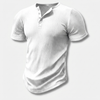 Slim-Fit Henley T-Shirt for Men with Button Closure