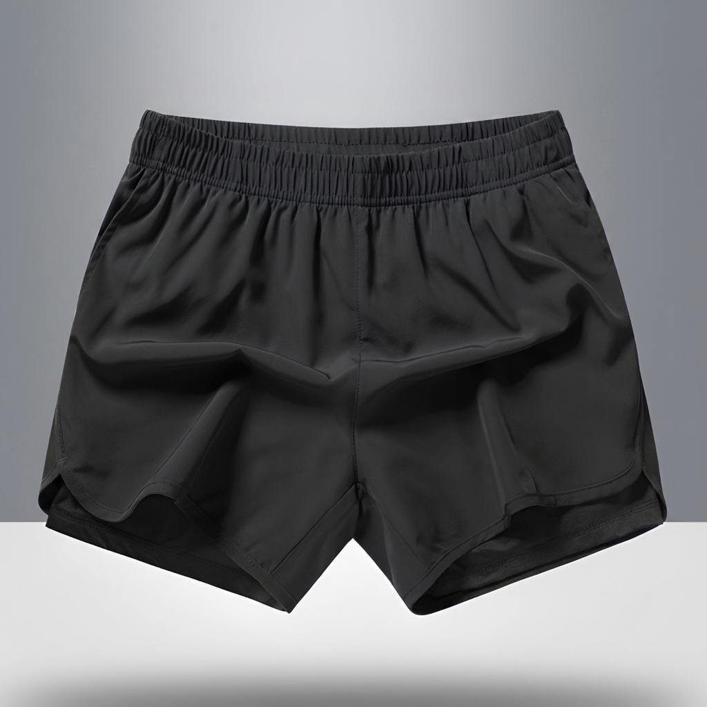 Quick-Dry Men's Running Shorts with Zipper