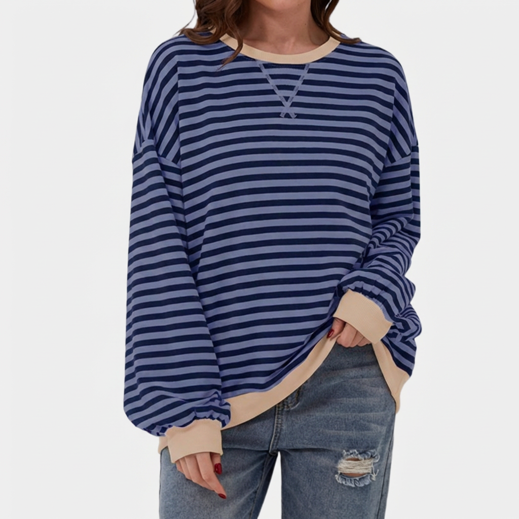 Oversized Striped Sweater for Women