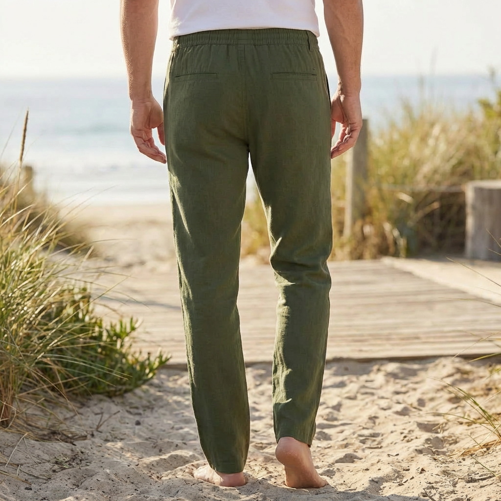 Casual Summer Pants with Elastic Waistband for Men