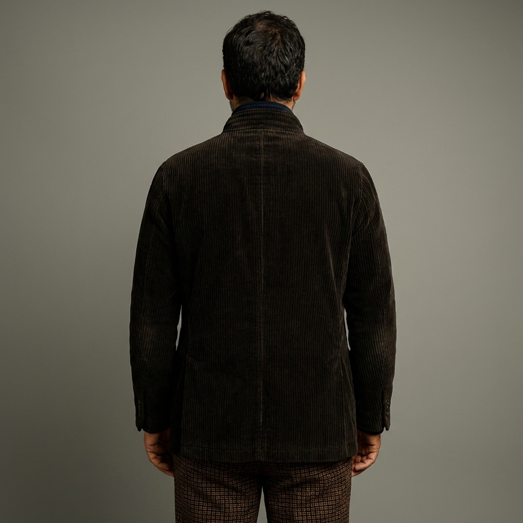 Retro Casual Solid Color Jacket for Men