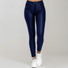 Elegant High-Waist PU Leather Pants for Women