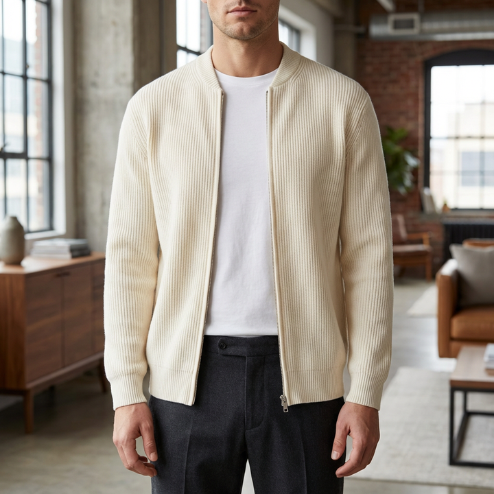 Warm and Stylish Knitted Cardigan for Men
