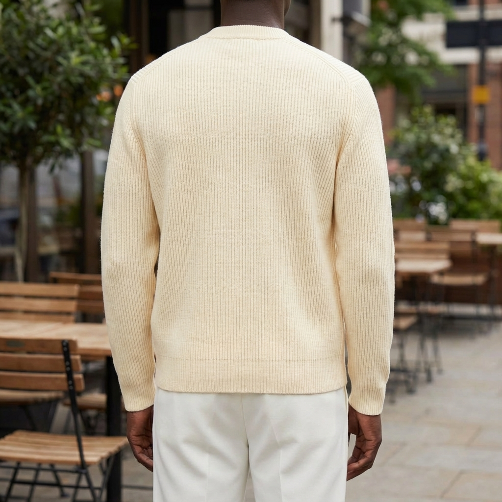 Casual Zipper Knit Cardigan for Men