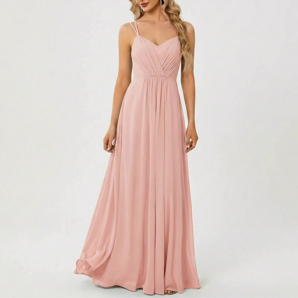 Floor-Length Formal Evening Dress