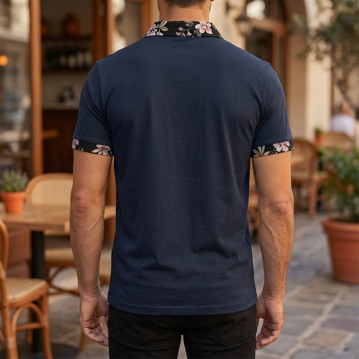 Classic Fit Short Sleeve Polo Shirt for Men
