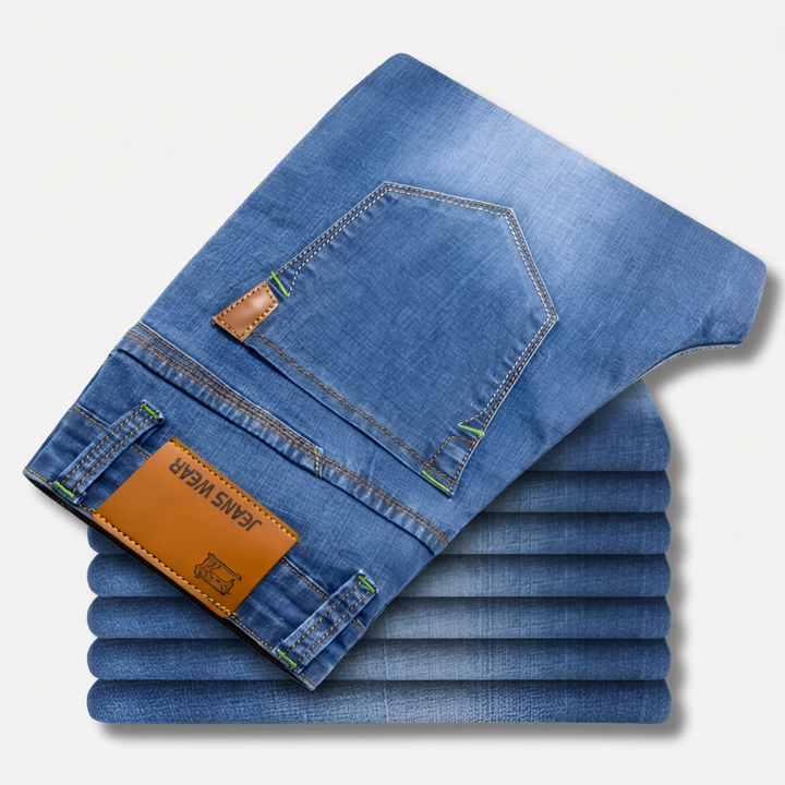 Men's Straight Leg Jeans - Durable Denim