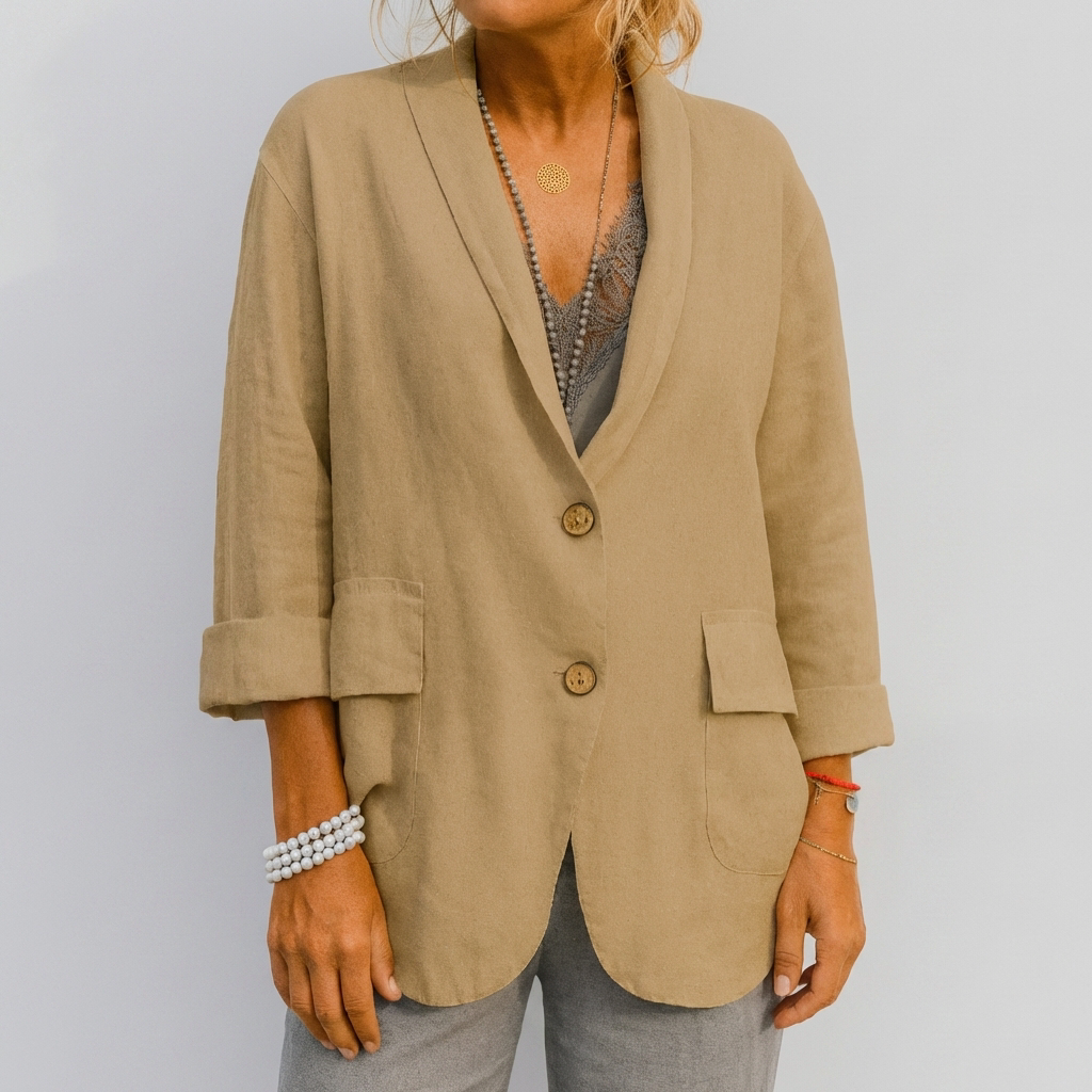 Relaxed Lightweight Blazer for Women