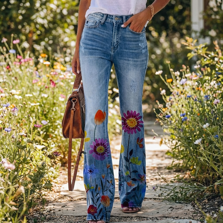 Flare Designed Denim Pants for Women