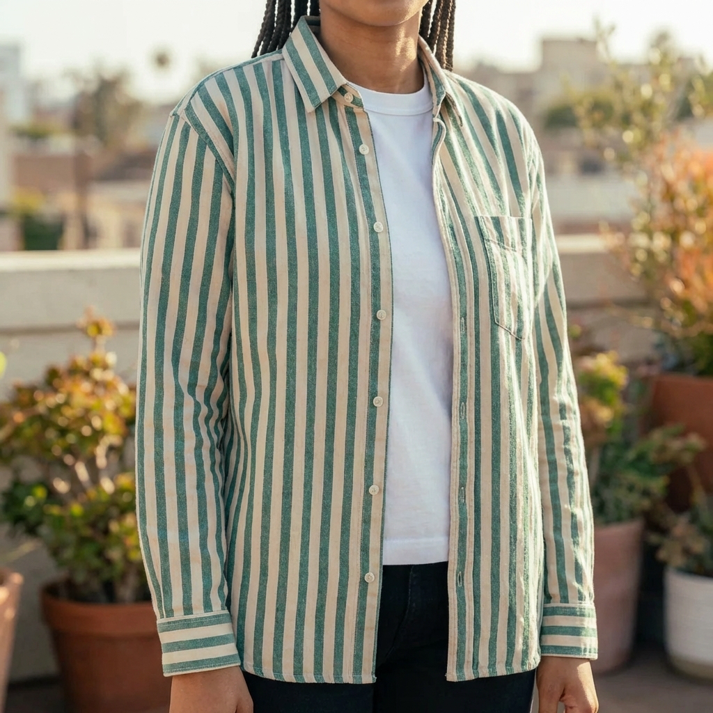Casual Long Sleeve with Chest Pocket for Women
