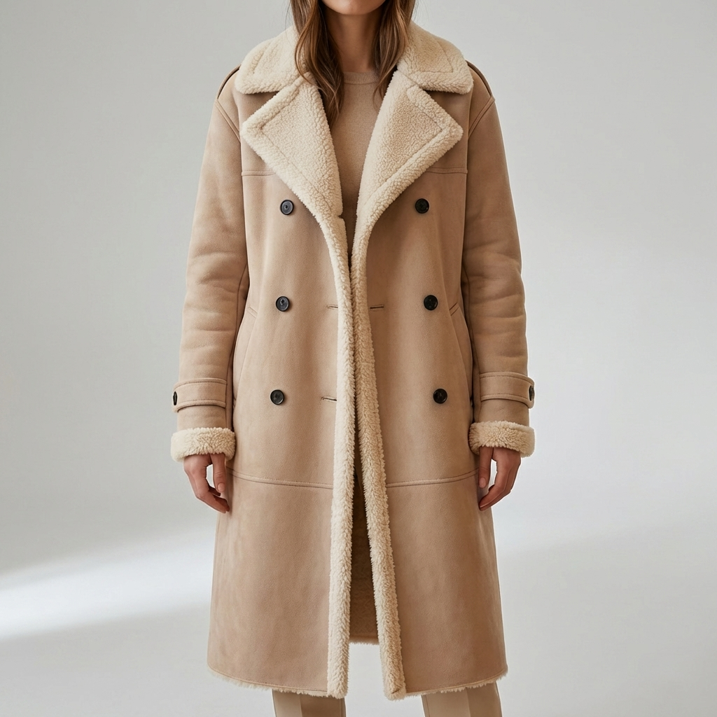 Women's Button Down Long Coat