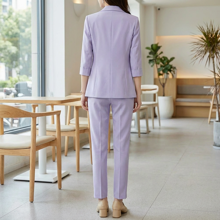 Women’s Formal Suit Set with Blazer and Pants