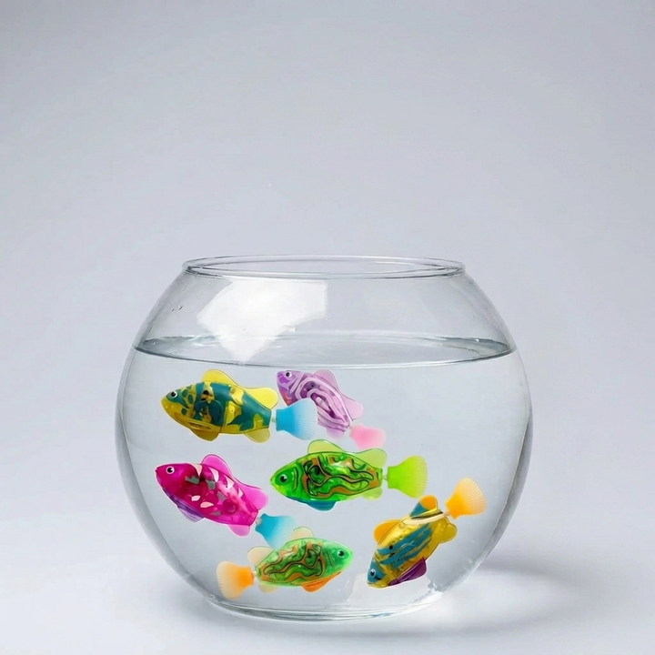 Battery-Powered Swimming Fish Cat Toy
