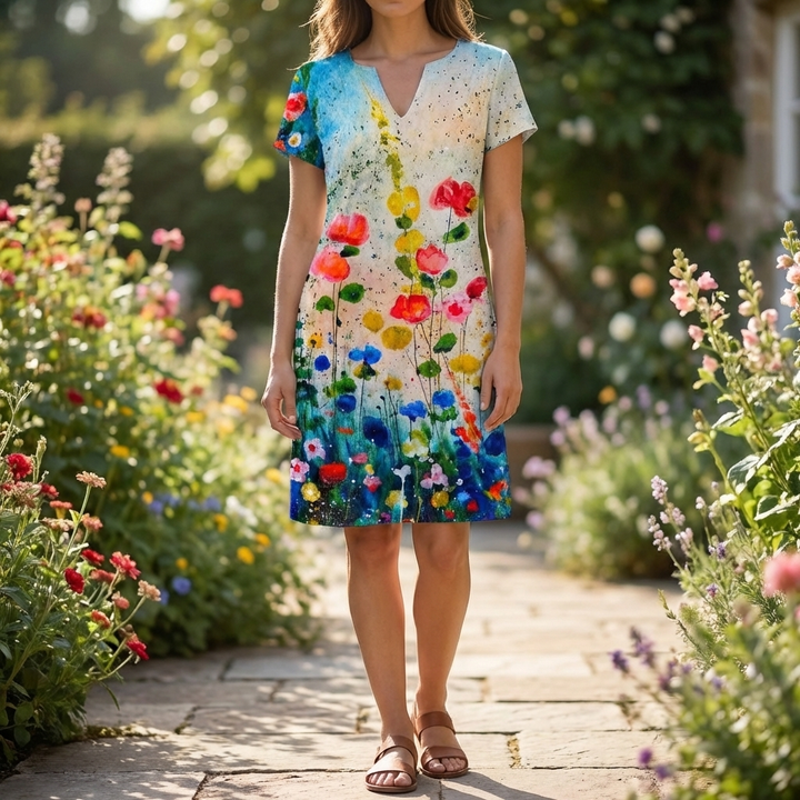 Women’s Casual V Neck Dress