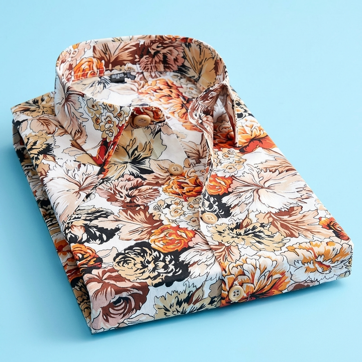 Trendy Floral Polo Shirt for Men