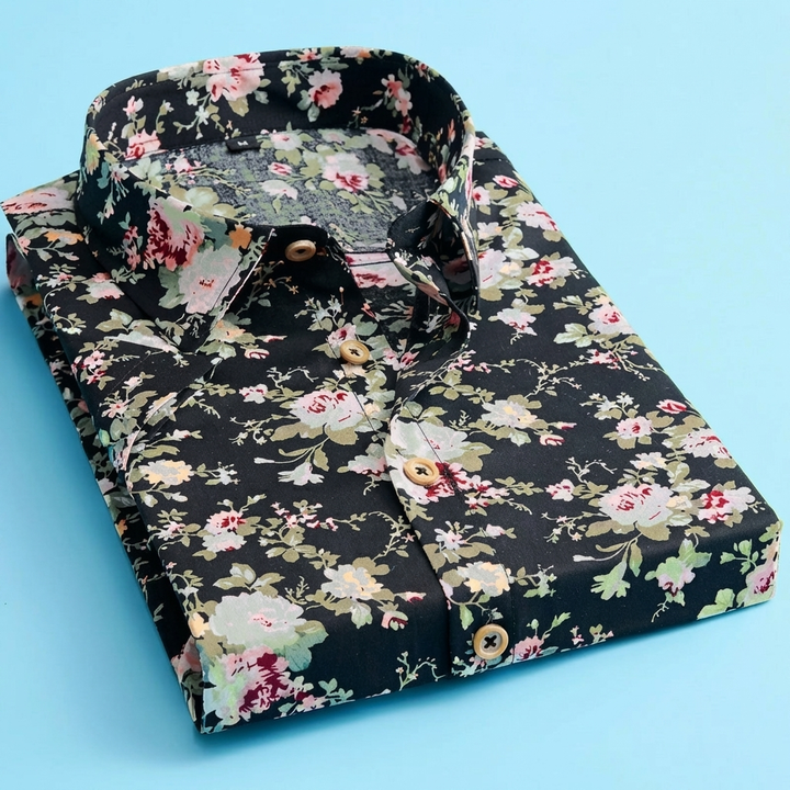 Trendy Floral Polo Shirt for Men