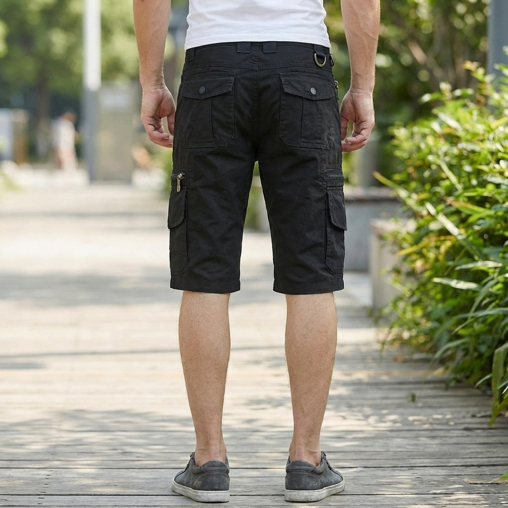 Knee-Length Fit Cargo Short for Men