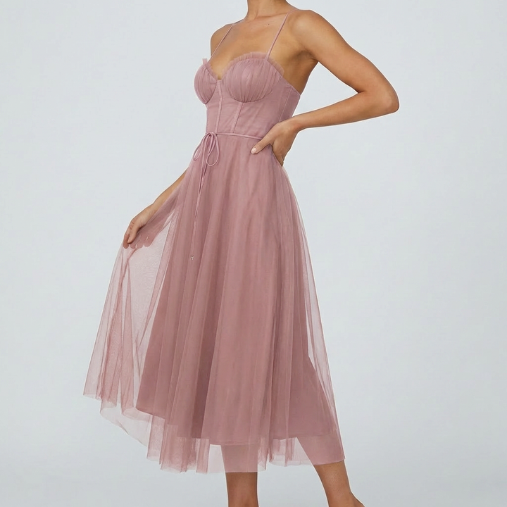 Women’s Lightweight Sleeveless Maxi Dress with V‑Neck
