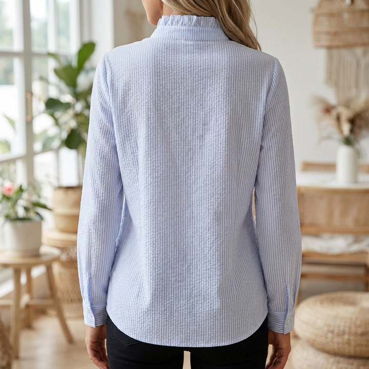 Elegant Long‑Sleeve Blouse for Women