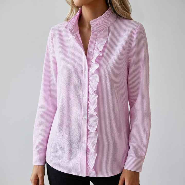 Elegant Long‑Sleeve Blouse for Women