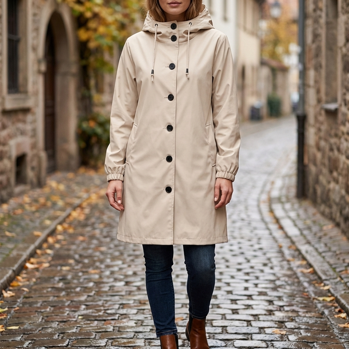 Waterproof Hooded Rain Jacket for Women