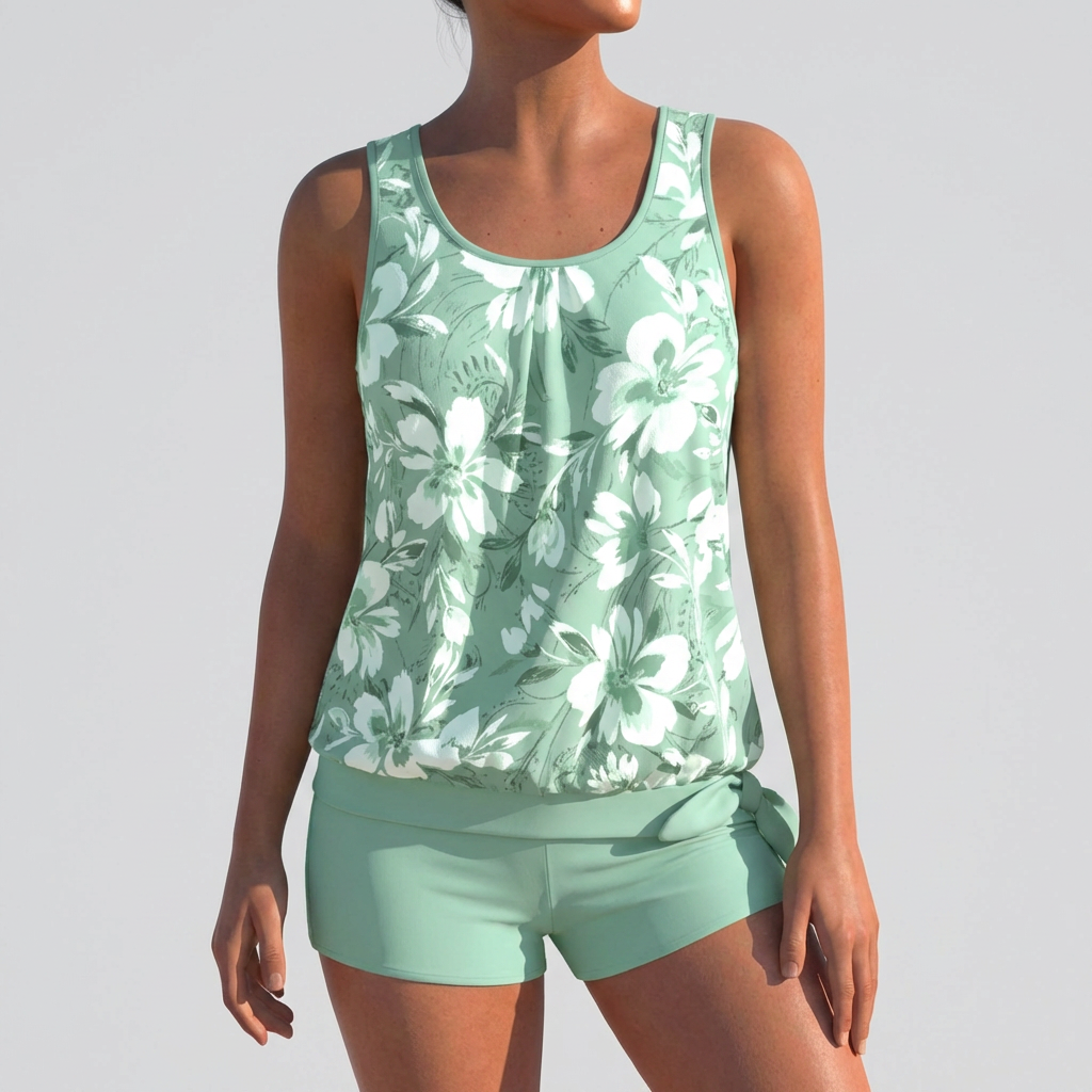 Women’s Tankini Swimsuit for Women Two Piece Set