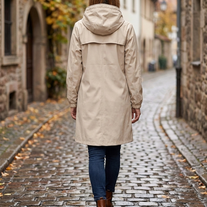 Waterproof Hooded Rain Jacket for Women