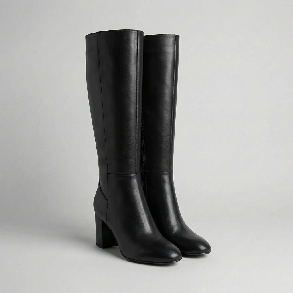 Knee-High Block Heel Boot for Women