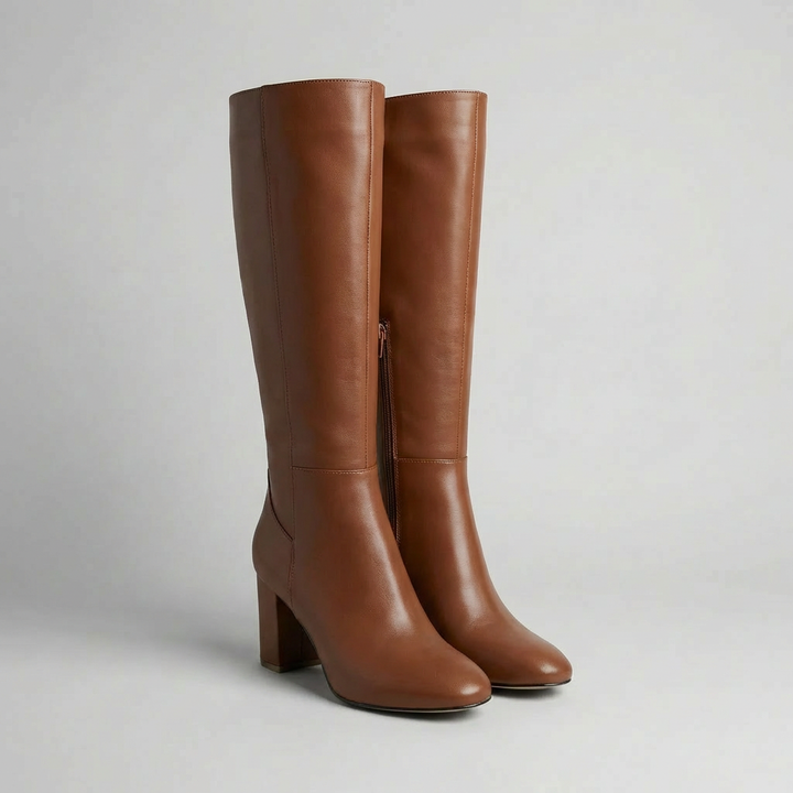 Knee-High Block Heel Boot for Women