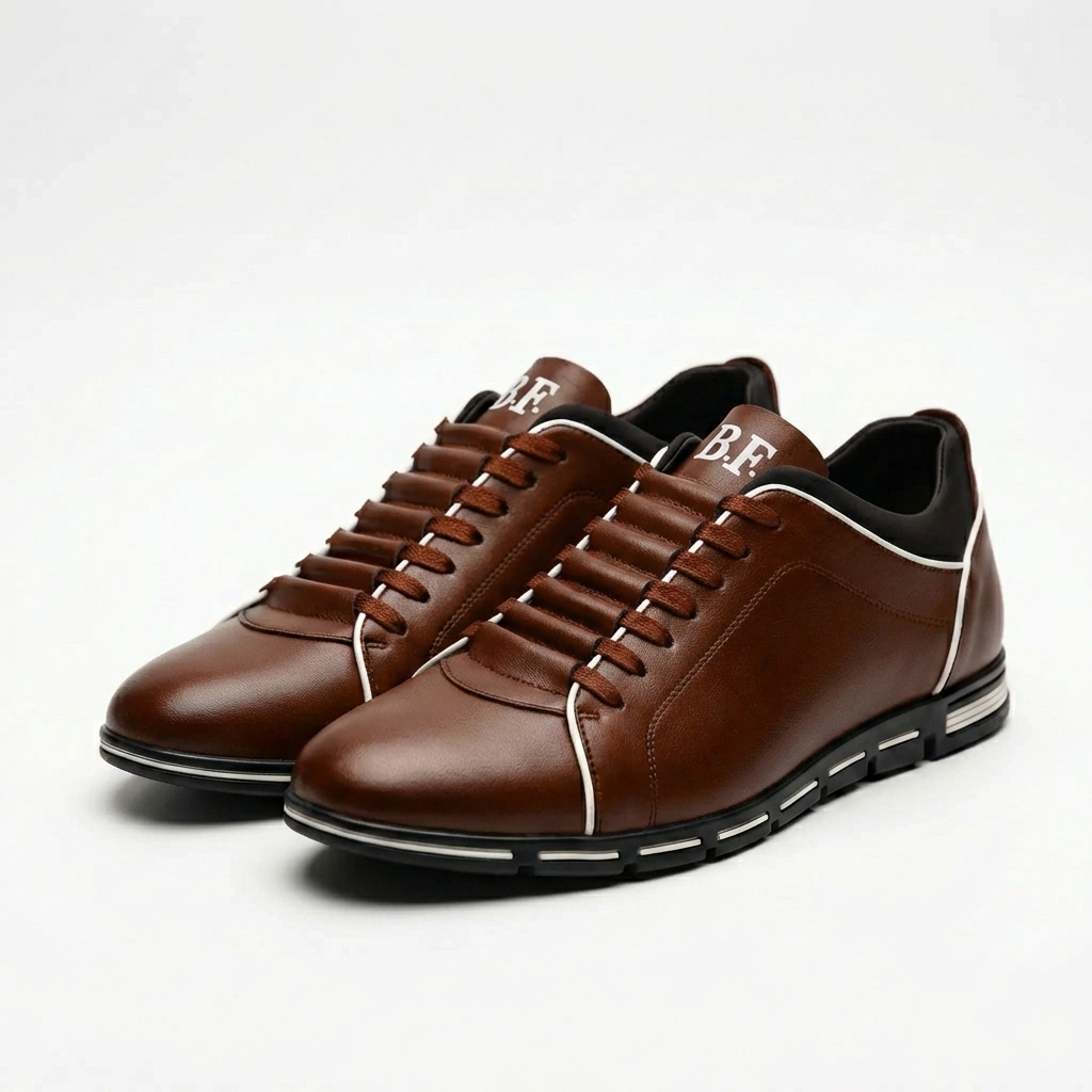 Sleek Lace-Up Casual Shoes for Men