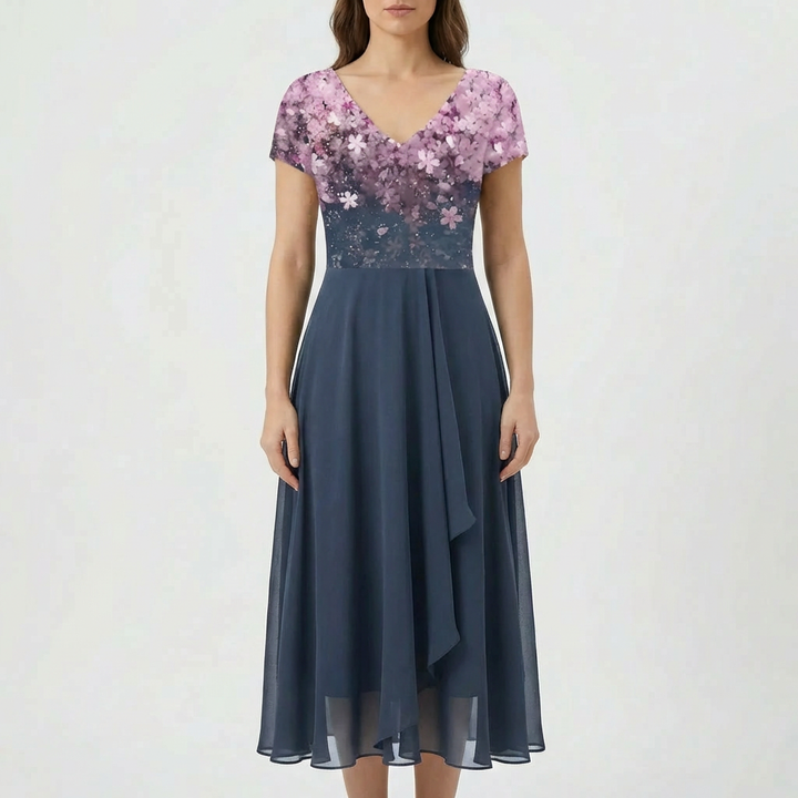 Sequin Bodice Midi Dress