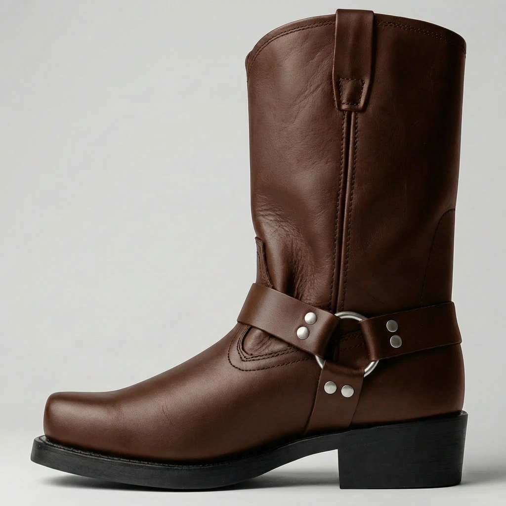 Mid-Calf Pull-On Western Boot