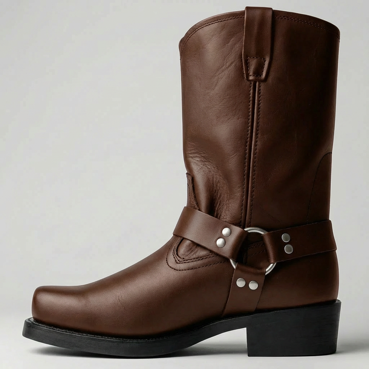 Mid-Calf Pull-On Western Boot
