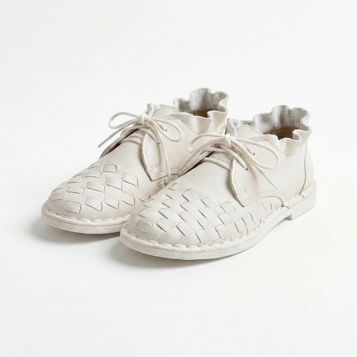 Handcrafted Lace-Up Flat Shoe