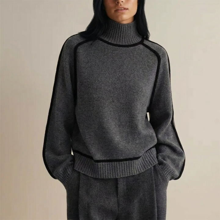 Luxe Fine Wool-like Turtleneck Sweater