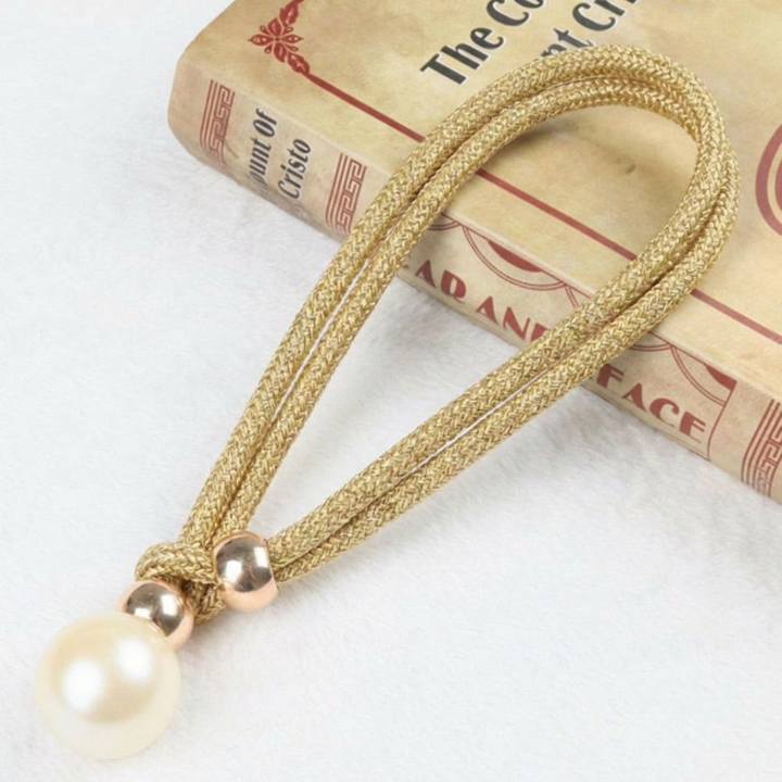 Lustrous Elegant 2-Piece Set  Pearl Curtain Tie Back