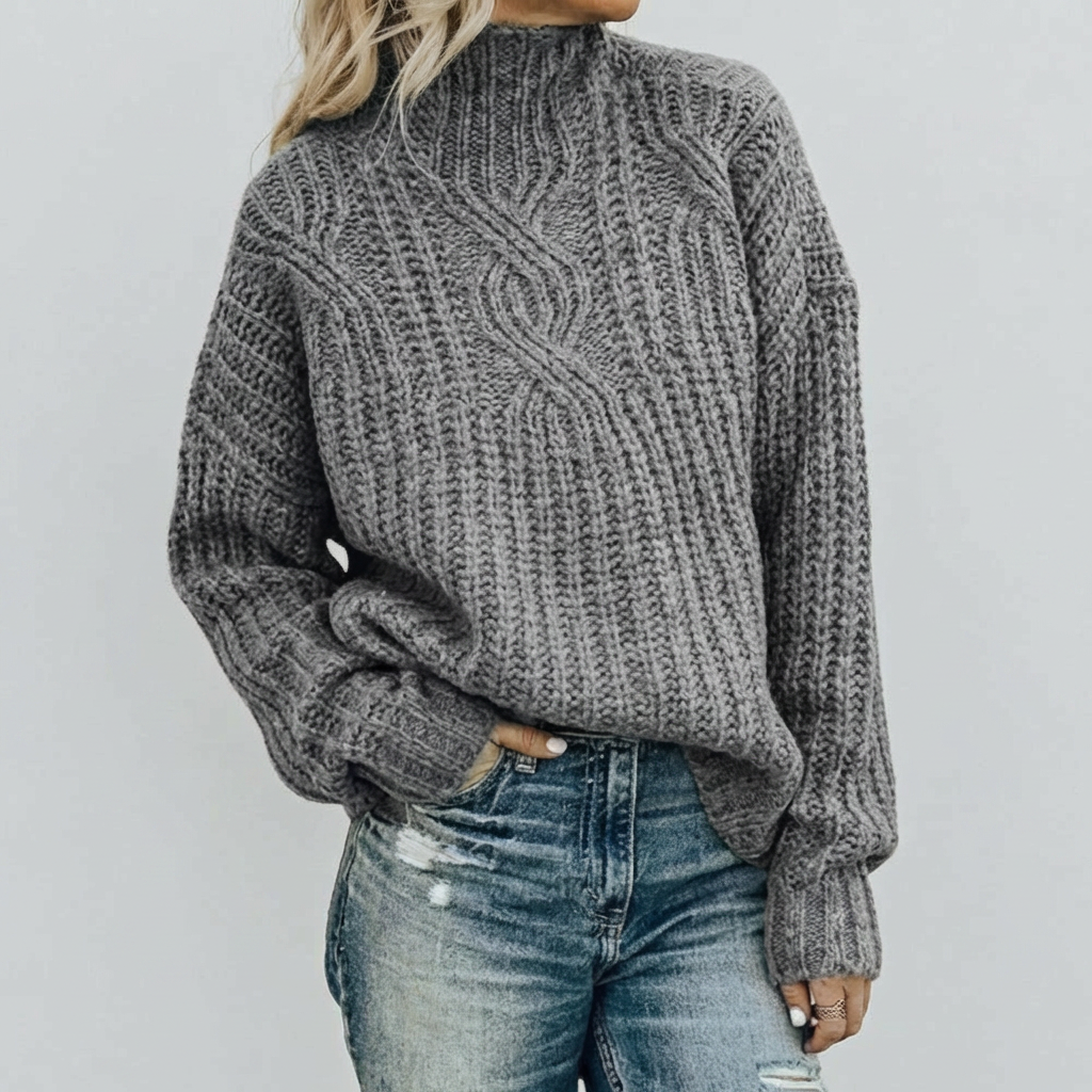 Knitted Women's Sweater Comfort Meets Style