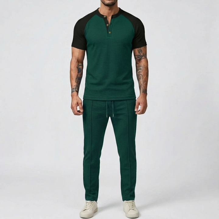 Waffle Texture 2-Piece Casual Set