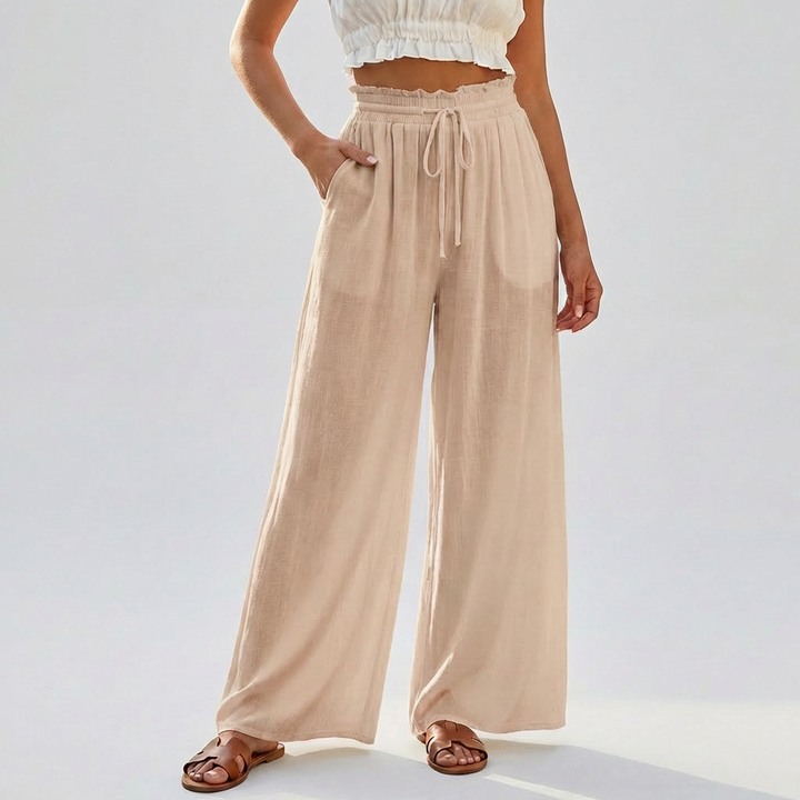 Casual Summer Skirt Pants with Elastic Waist