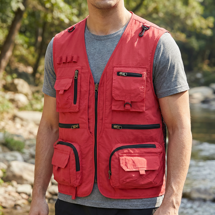 Multi‑Pocket Summer Vest for Men