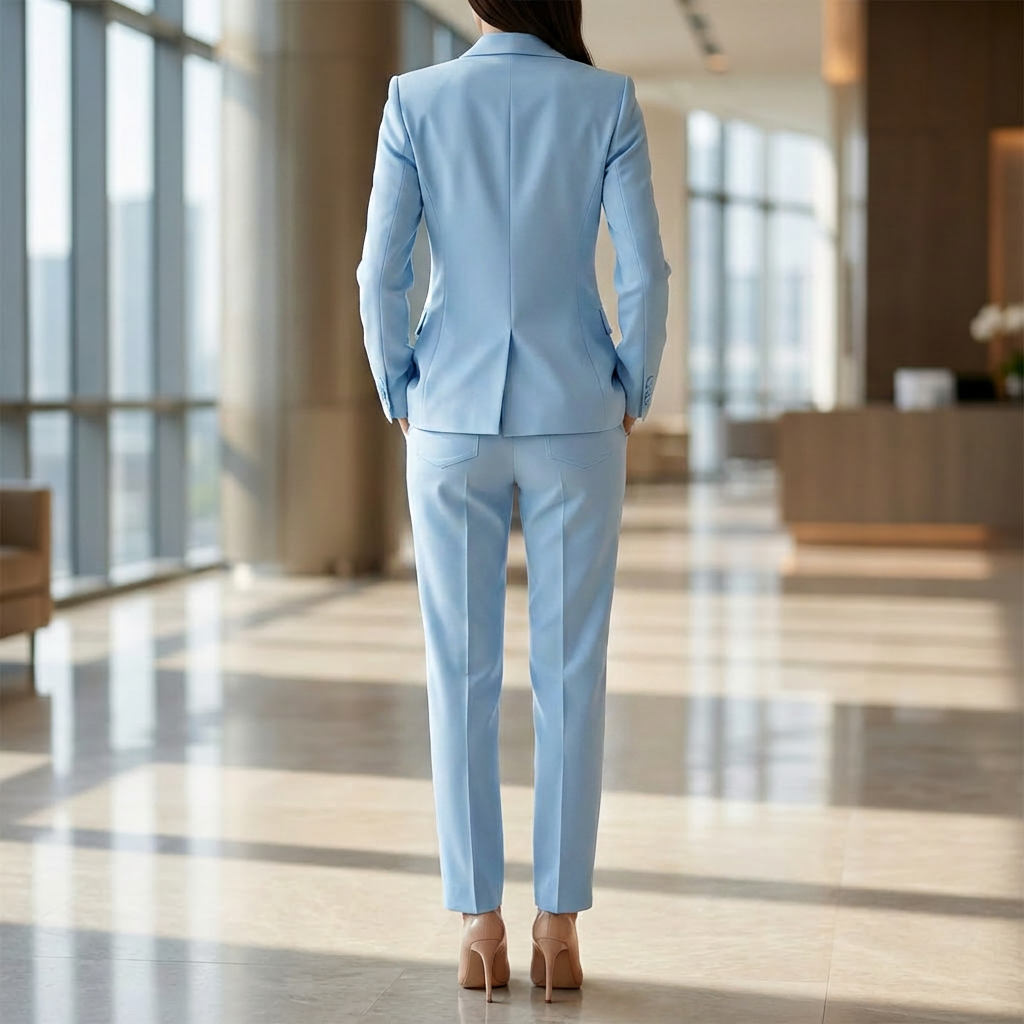 Women’s Elegance Blazer and High-Waist Trousers Set