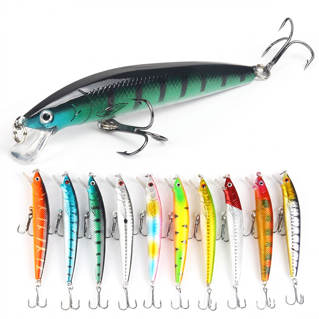 10-Piece Floating Hard Bait Set