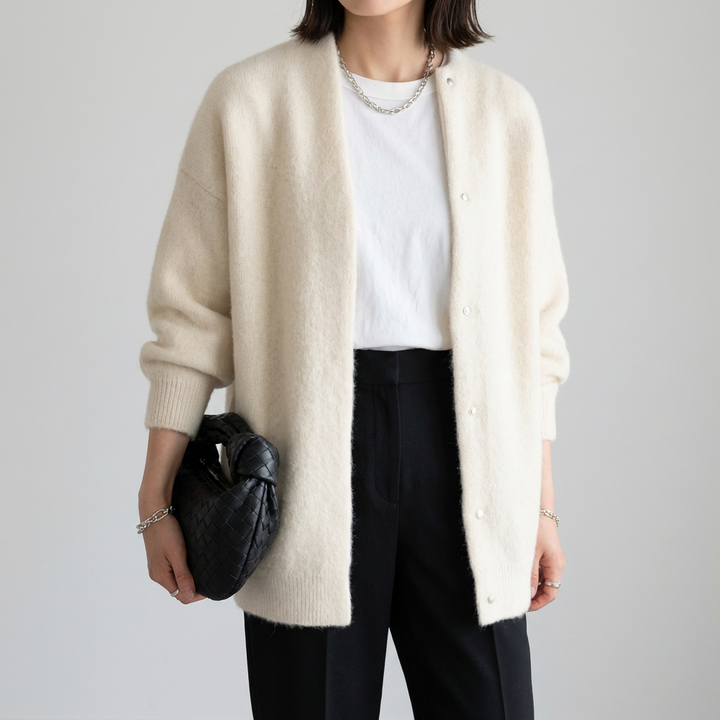 Cozy Minimal Soft Knitted Jacket for Women