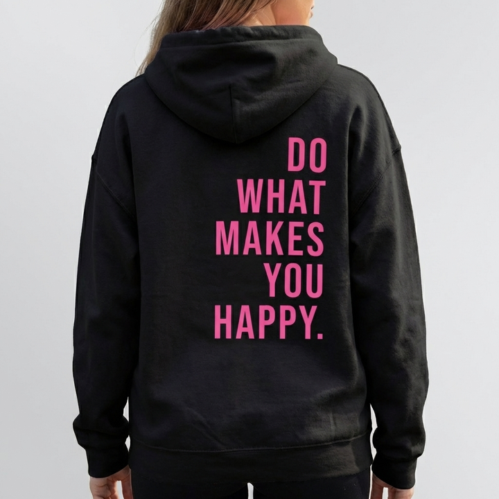 Unisex Happy Hooded Sweater for Women