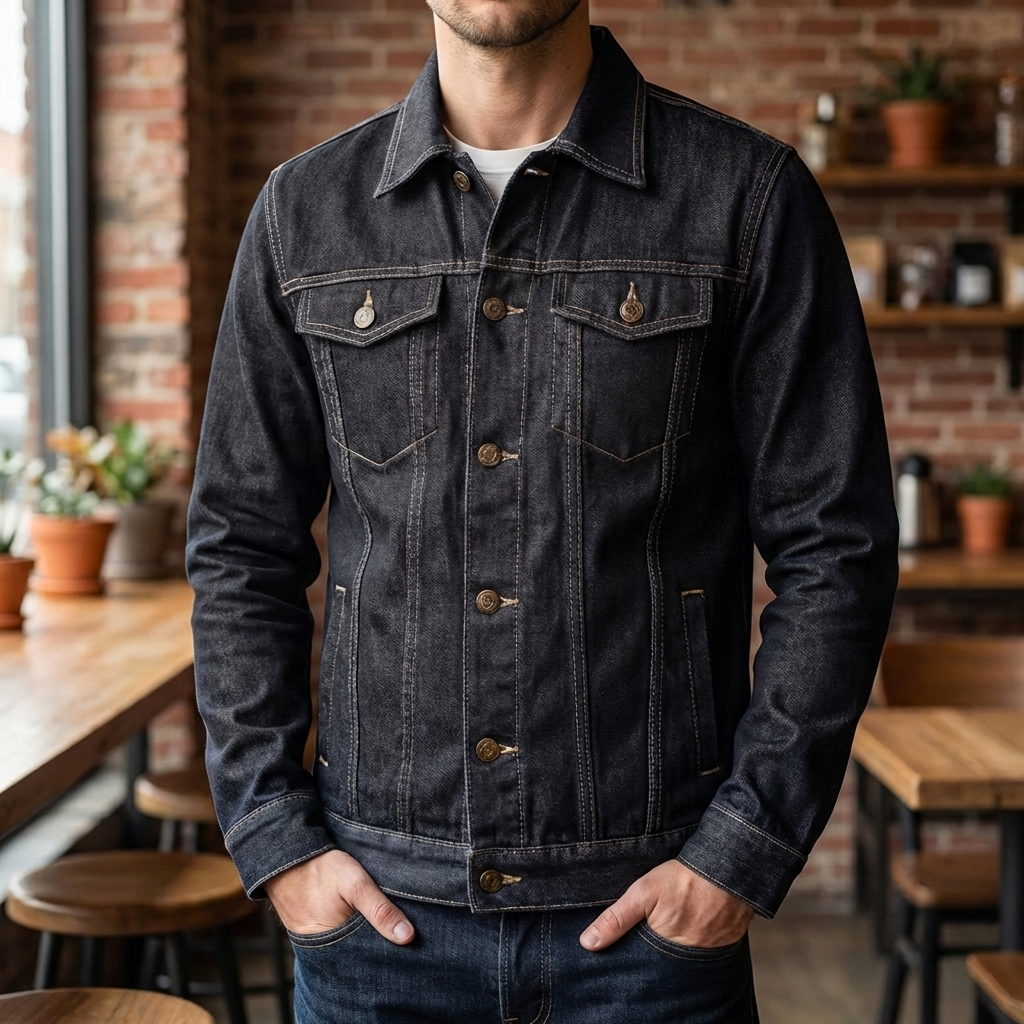 Denim Trucker Jacket for Men
