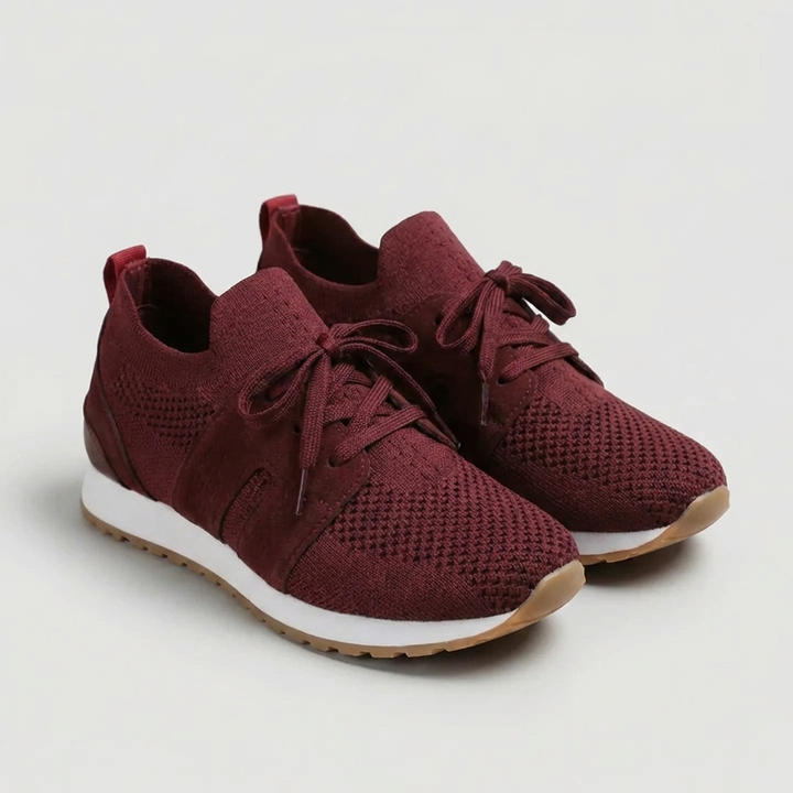 Lace-Up Mesh Upper Casual Sneaker for Women