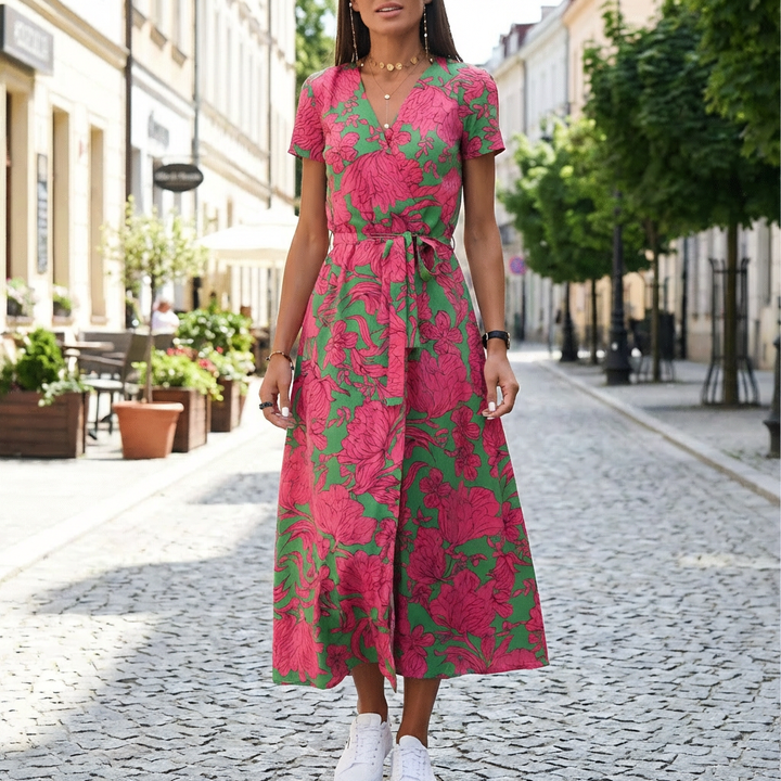Women’s Split Hem LaceUp Dress