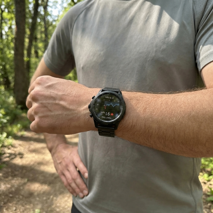 Touchscreen Fitness Smartwatch With Health Sensors