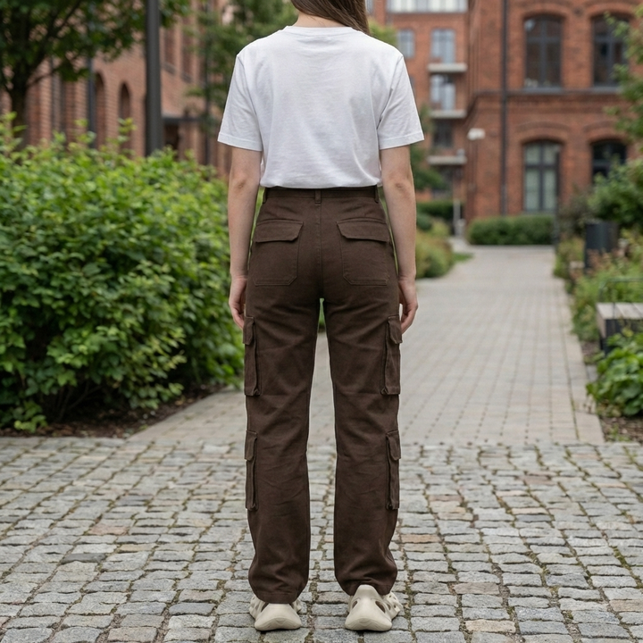 Women's High-Waist Cargo Pants
