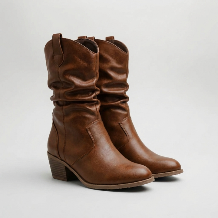 Pointed Toe Western Slip-On Boot for Women